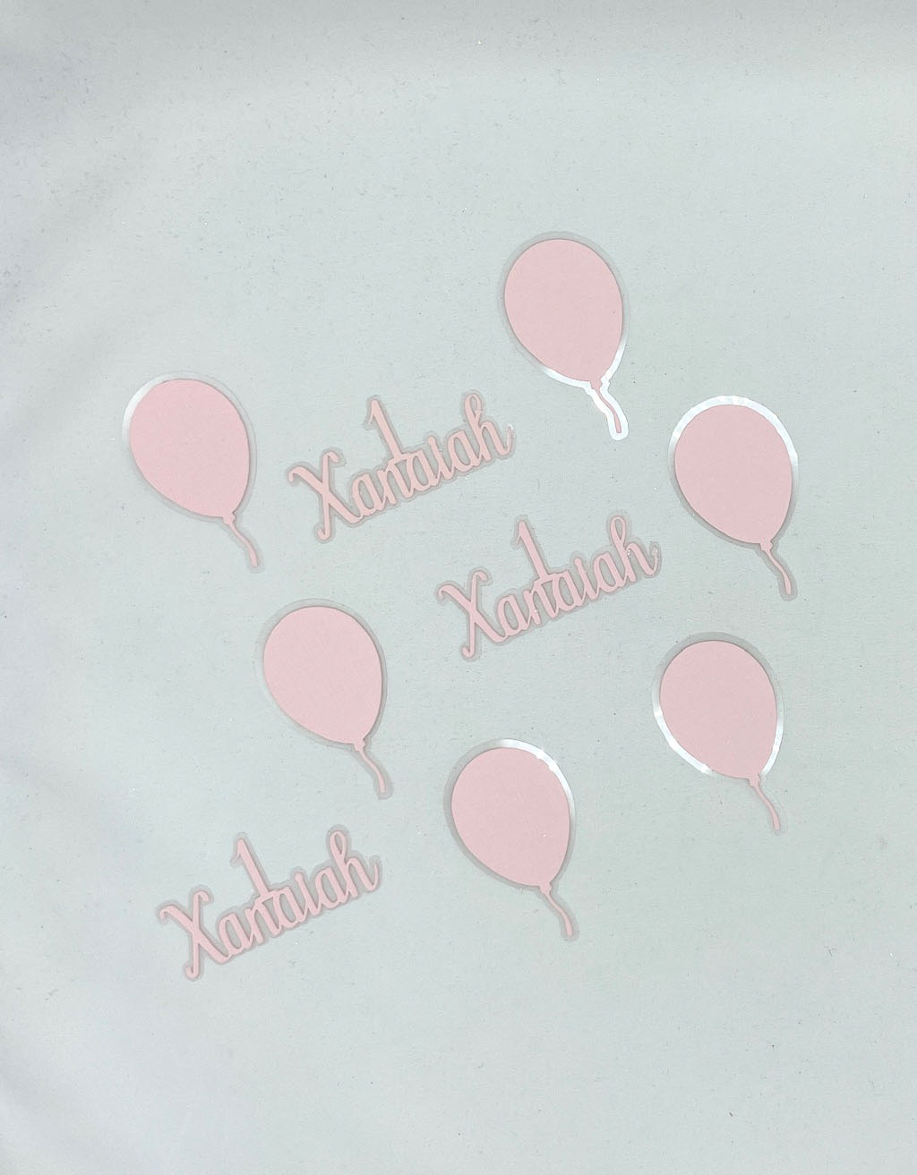 Cupcake toppers Ballon met naam en leeftijd - per 12 stuks