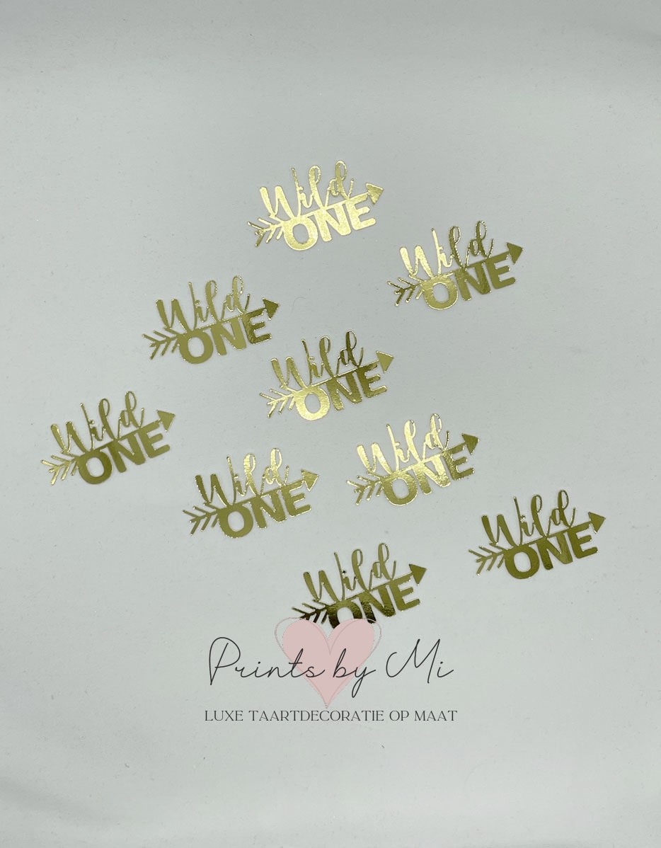 Cupcake toppers Wild One - per 12 stuks