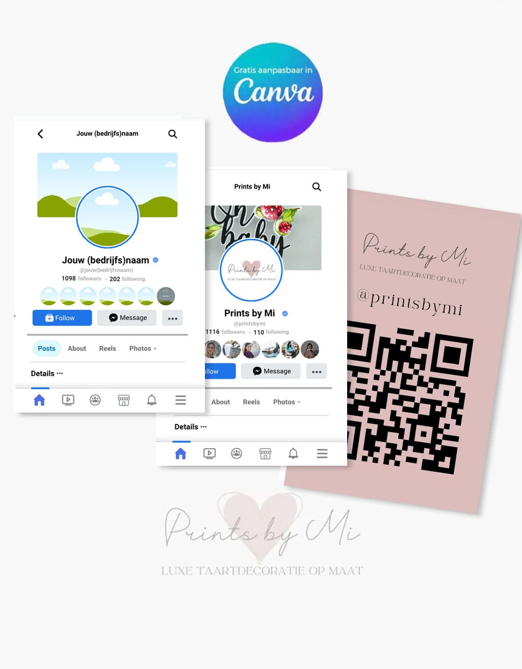 Facebook Visitekaartje template 1