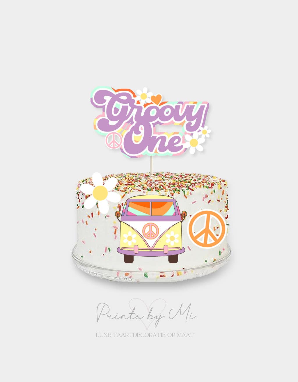 Taartdecoratie set Groovy