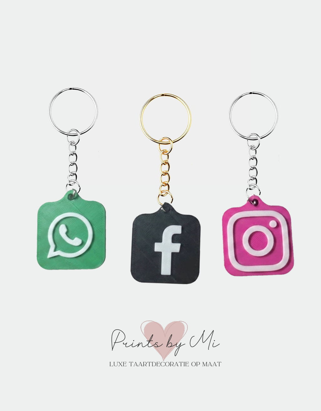 NFC social media sleutelhanger