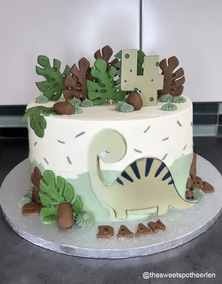 Taartdecoratie Dino