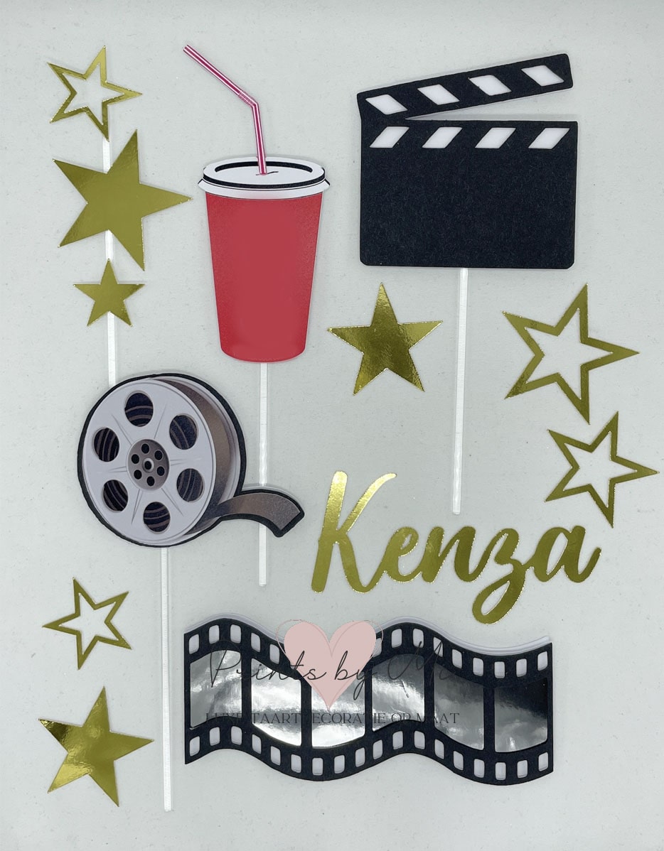 Taartdecoratie Movie Night