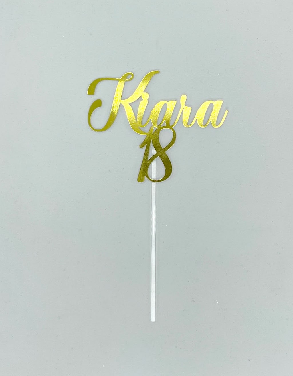 Taarttopper Stylish met naam en leeftijd