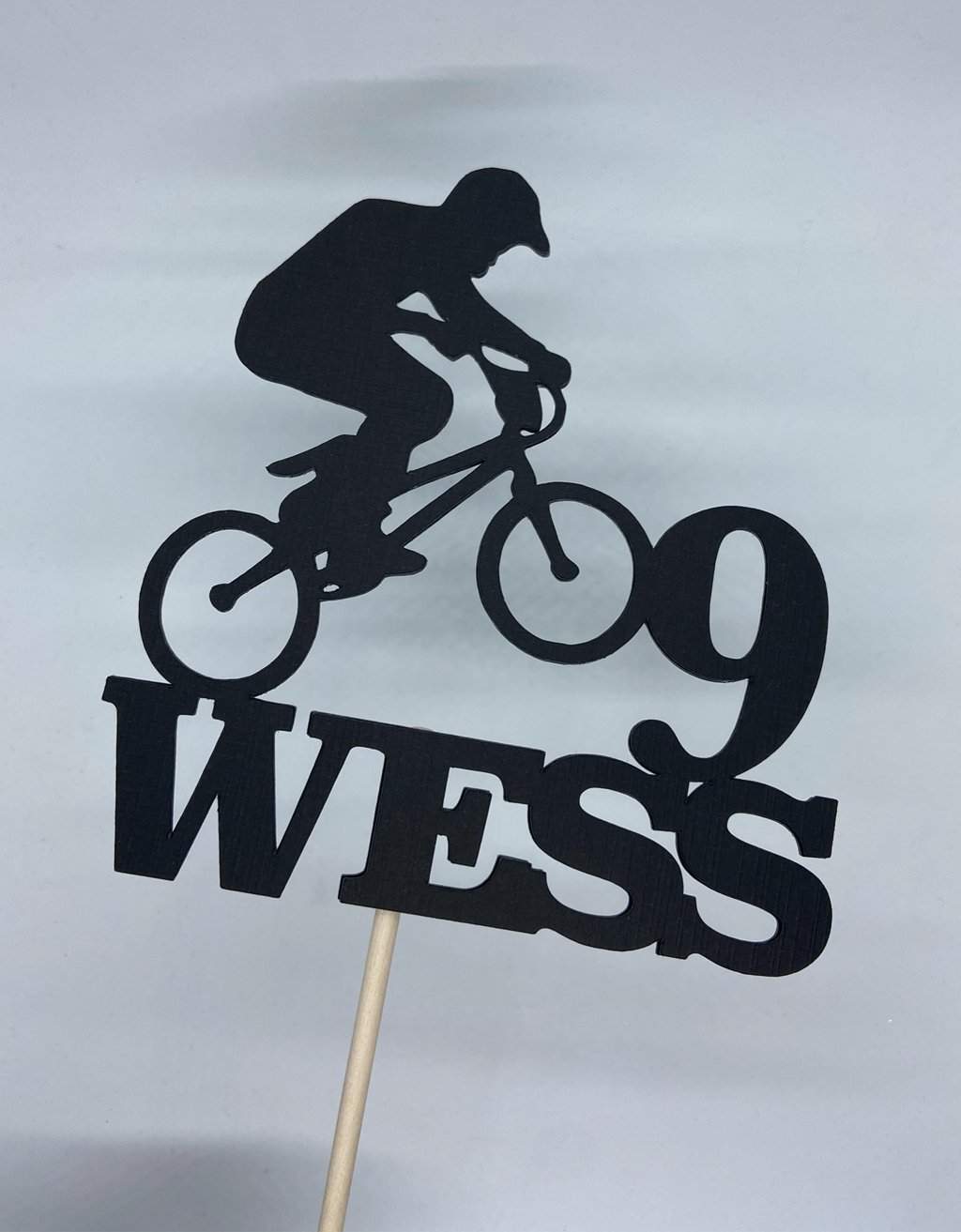 Taarttopper BMX met naam en leeftijd freeshipping - Prints by Mi