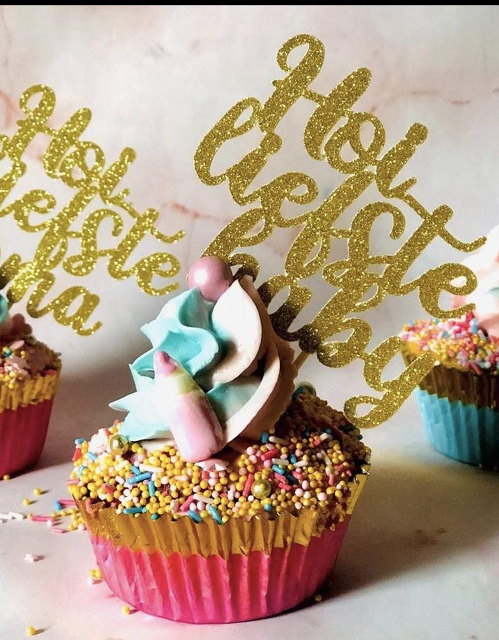 Cupcake topper Eigen ontwerp - Handgeschreven - per 9 stuks freeshipping - Prints by Mi