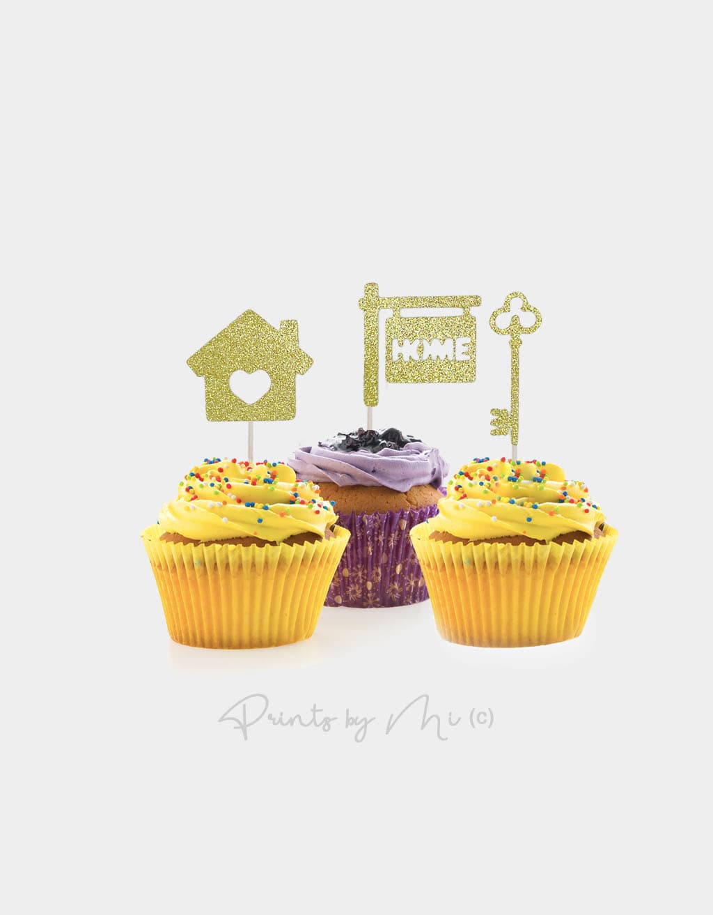 Cupcake toppers Nieuwe woning