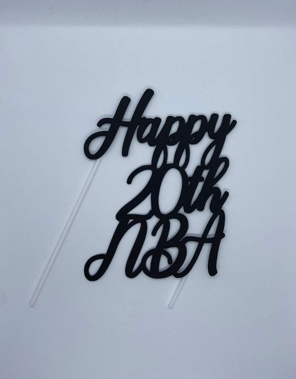 Taarttopper Happy met naam en leeftijd freeshipping - Prints by Mi