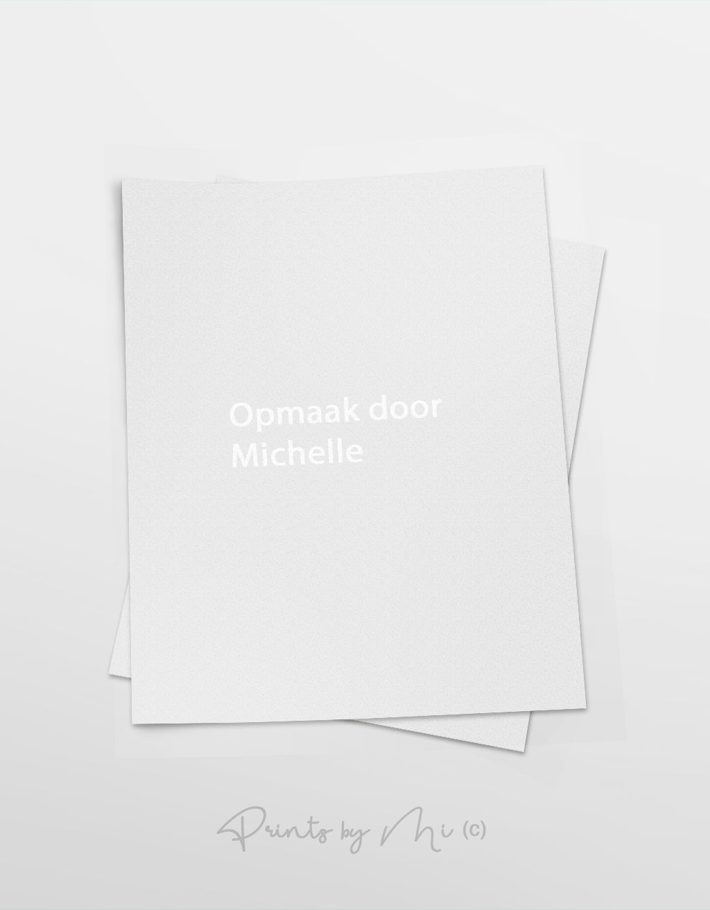 Opmaak door Michelle