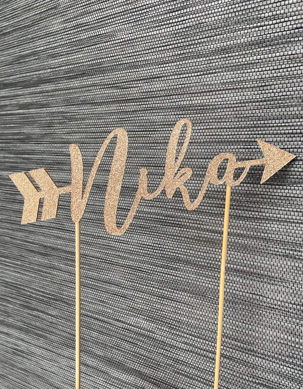 Taarttopper gepersonaliseerd Bohemian met naam freeshipping - Prints by Mi