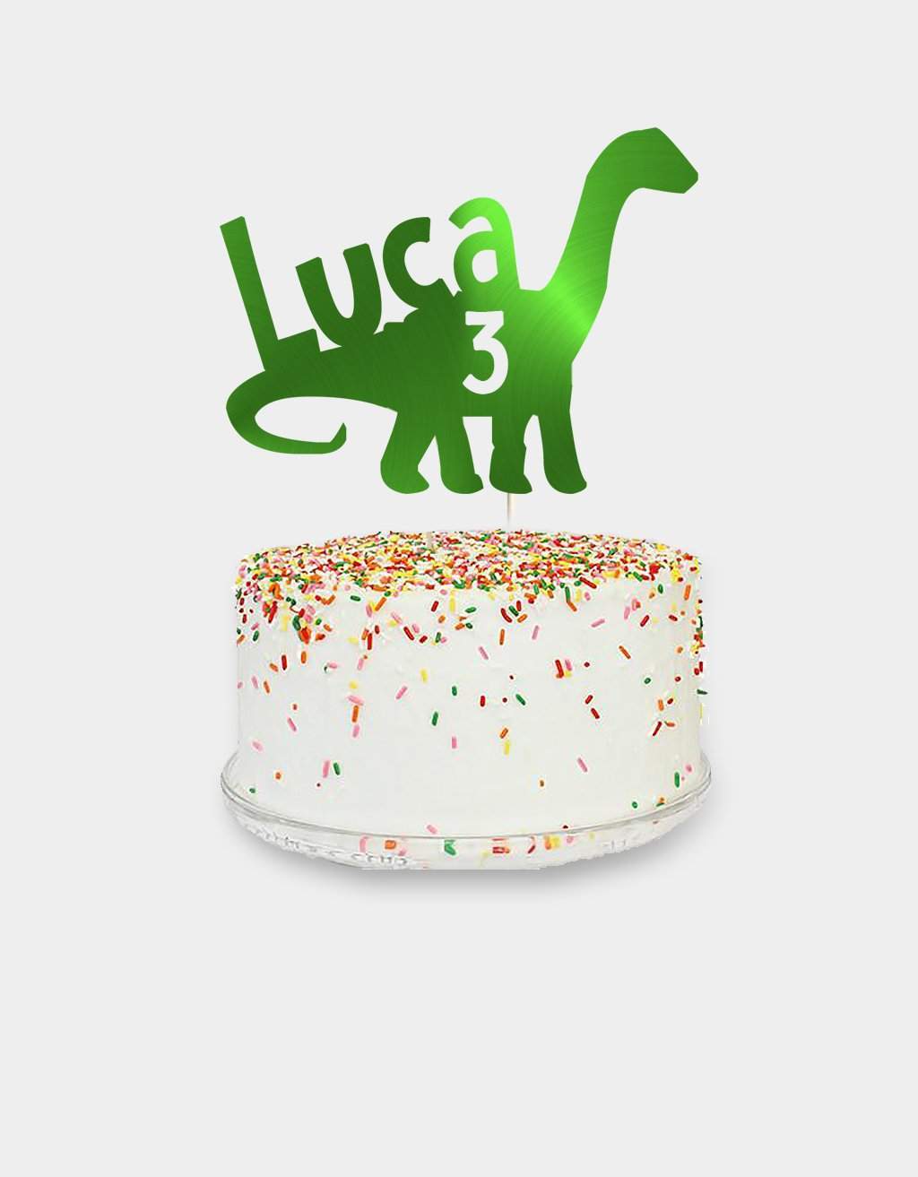 Taarttopper Dinosaurus met naam en leeftijd freeshipping - Prints by Mi