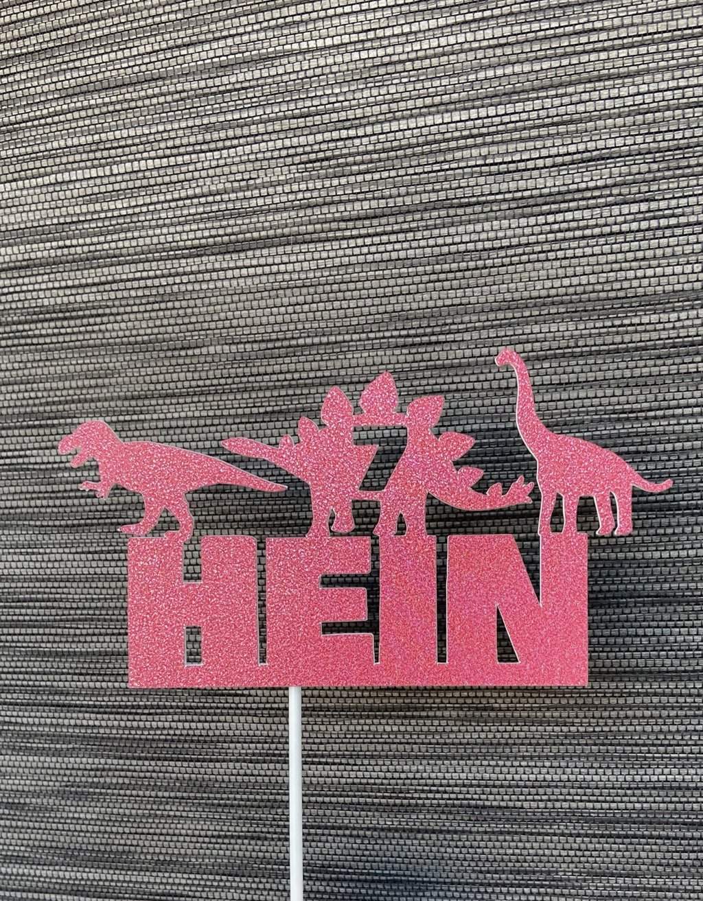 Taarttopper Dinosaurus met naam en leeftijd freeshipping - Prints by Mi