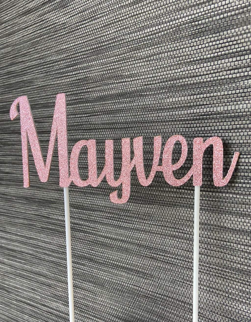 Taarttopper met Naam freeshipping - Prints by Mi