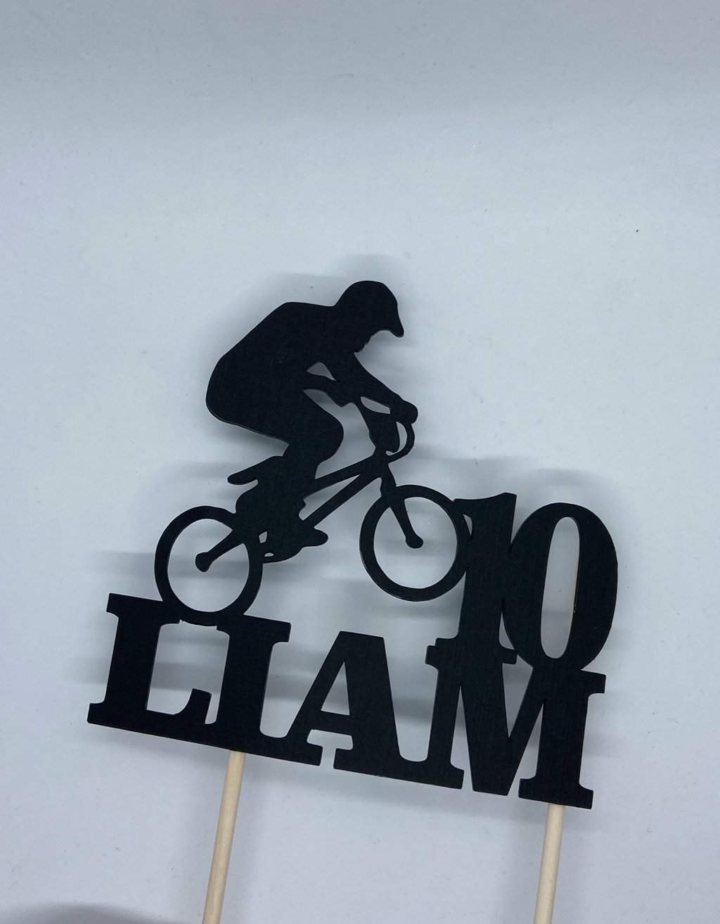 Taarttopper BMX met naam en leeftijd freeshipping - Prints by Mi