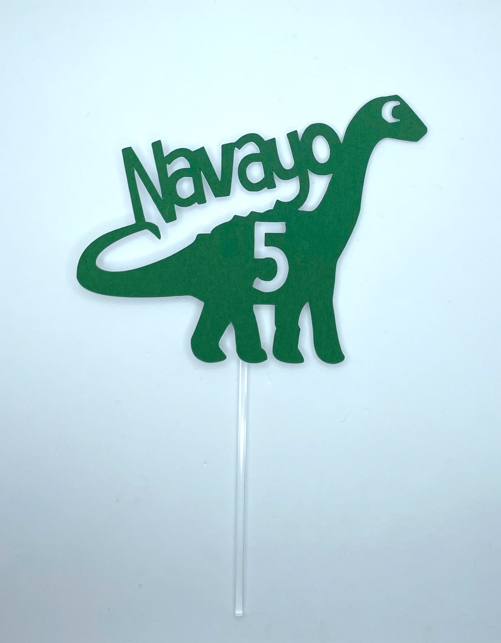 Taarttopper Dinosaurus met naam en leeftijd