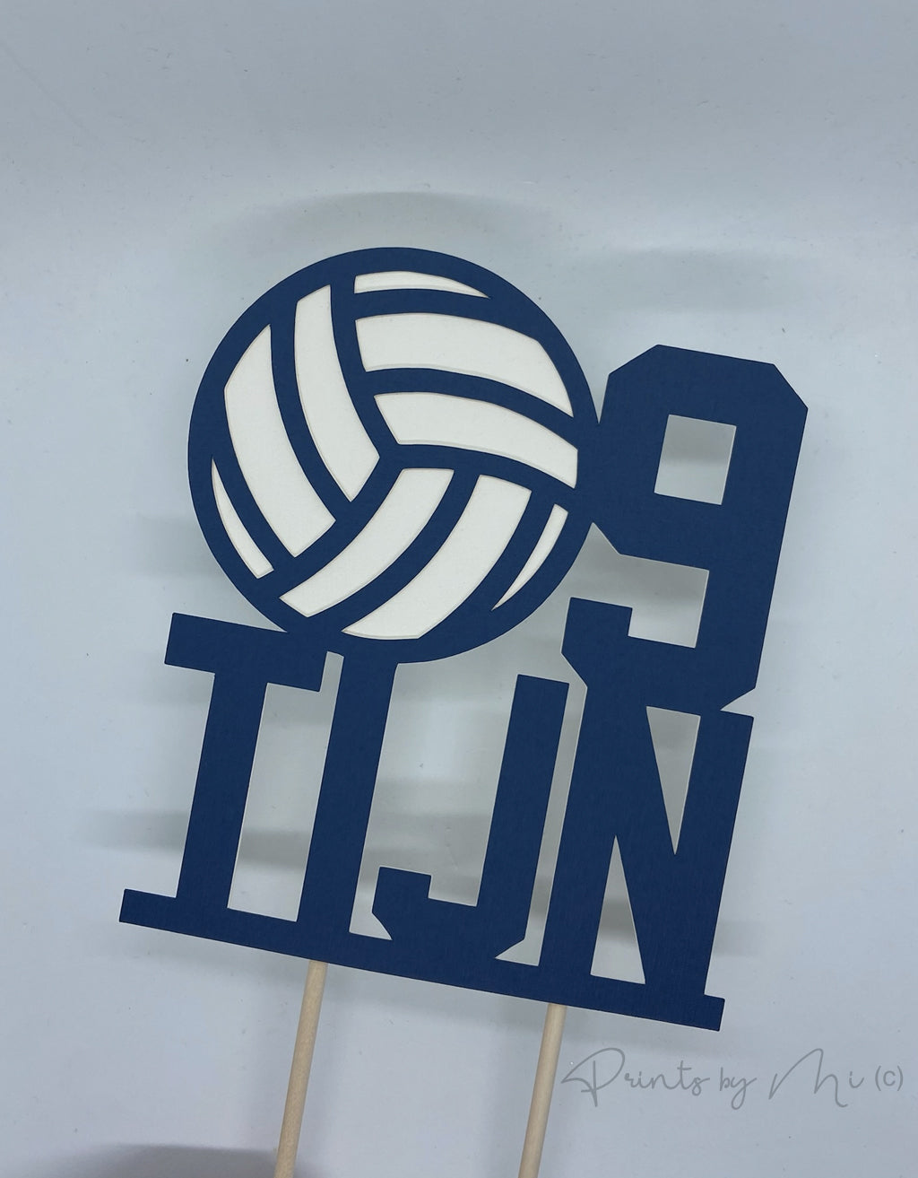 Taarttopper Handbal met naam en leeftijd freeshipping - Prints by Mi