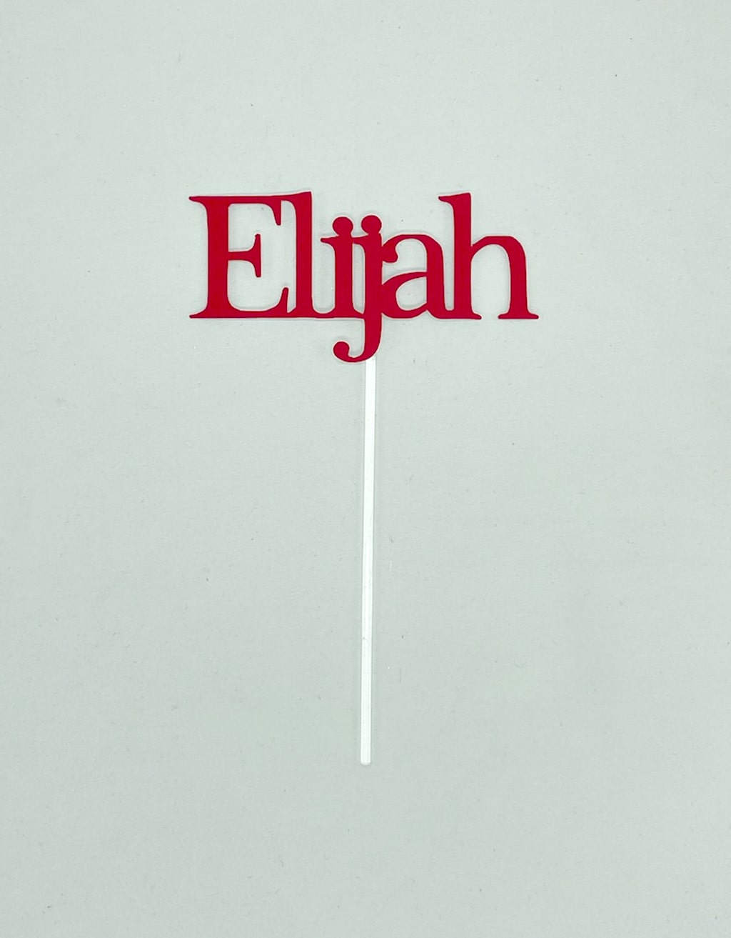 Taarttopper met naam minimalistisch