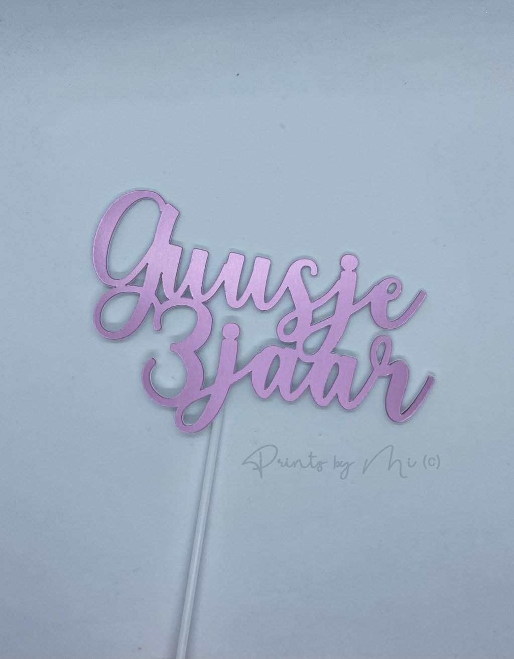 Taarttopper Klassiek met naam en leeftijd freeshipping - Prints by Mi