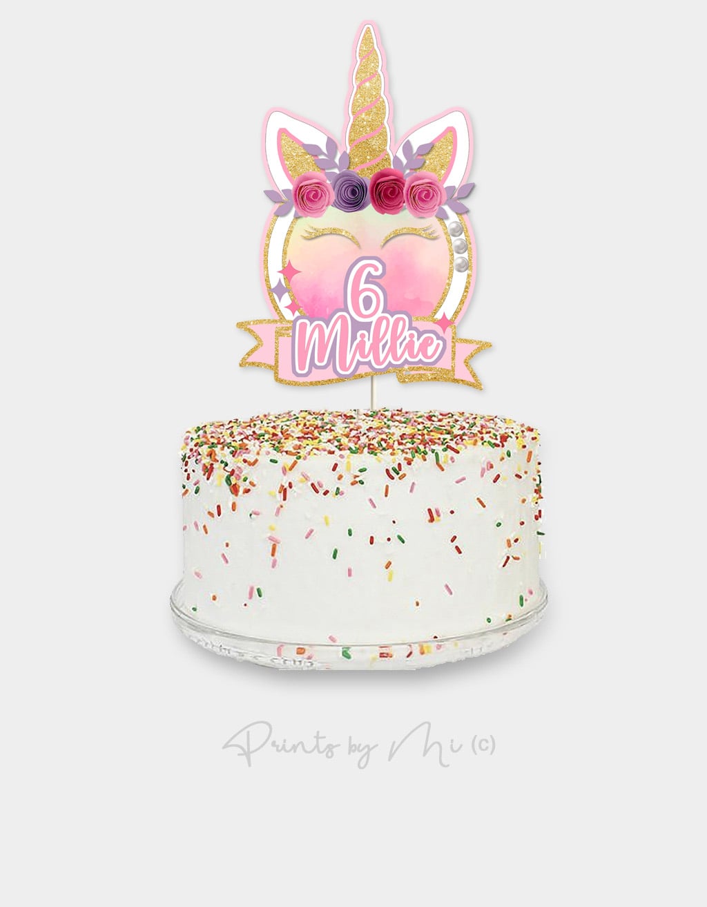 Taarttopper shaker Unicorn