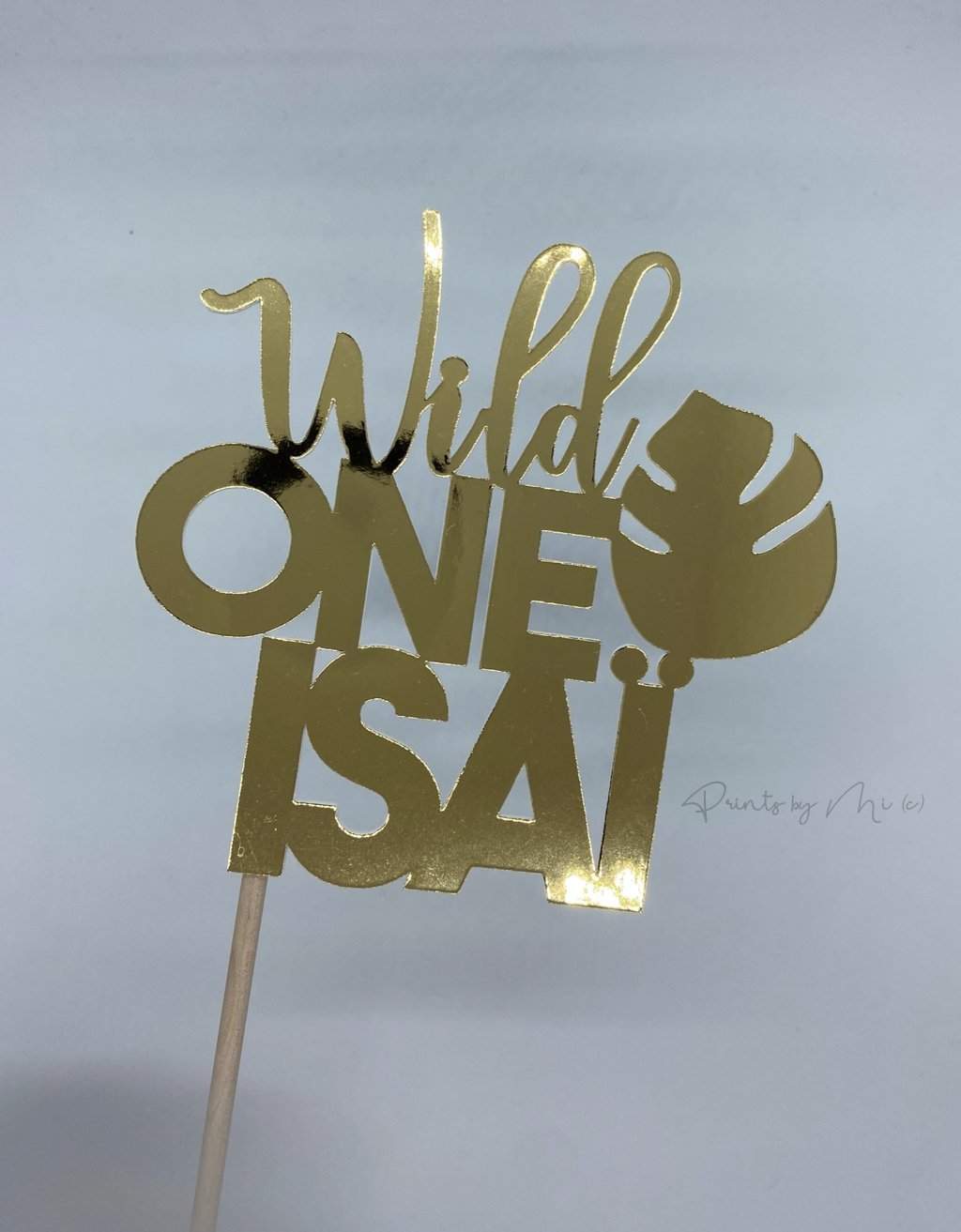 Taart topper op maat - Wild One met Naam freeshipping - Prints by Mi