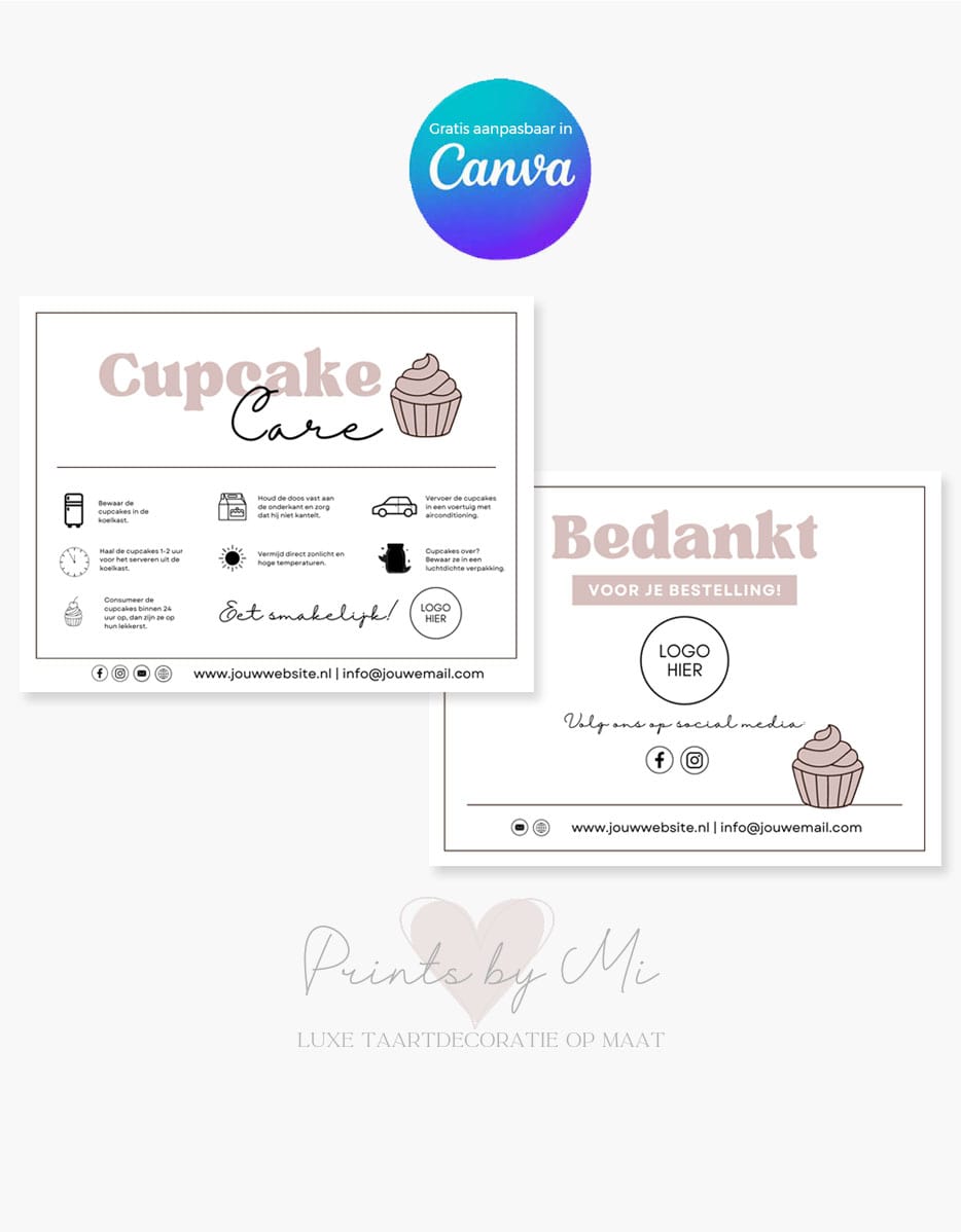 Template Cupcake Care en Bedankkaartje (3)