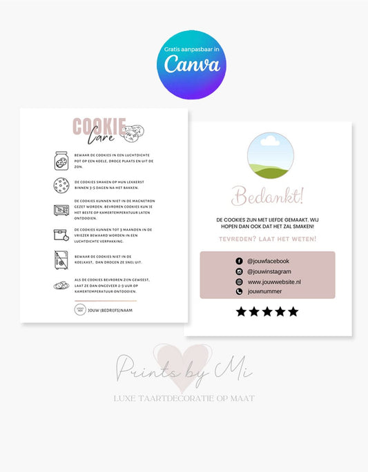 Template Cookie Care en Bedankkaartje (3)