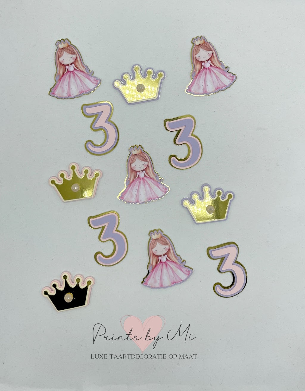 Cupcake toppers Prinsessen