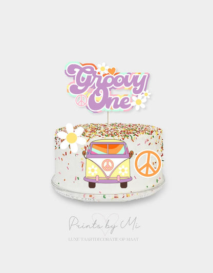 Taartdecoratie set Groovy