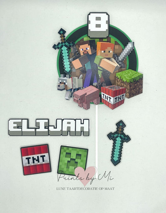 Taarttopper op maat - Minecraft