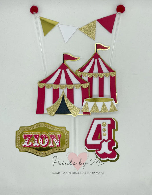 Taartdecoratie Circus thema