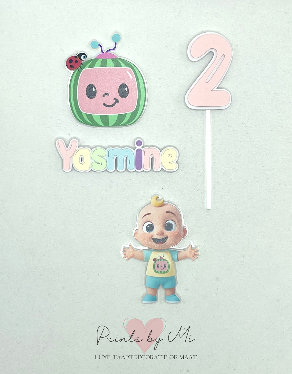 Taartdecoratie set Cocomelon