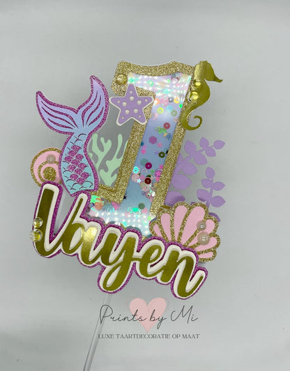 Taarttopper Shaker Zeemeermin