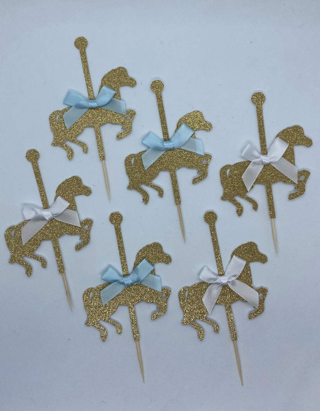 Cupcake prikkers Carrousel paard - per 12 stuks freeshipping - Prints by Mi