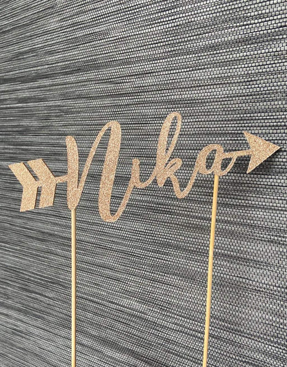 Taarttopper gepersonaliseerd Bohemian met naam freeshipping - Prints by Mi